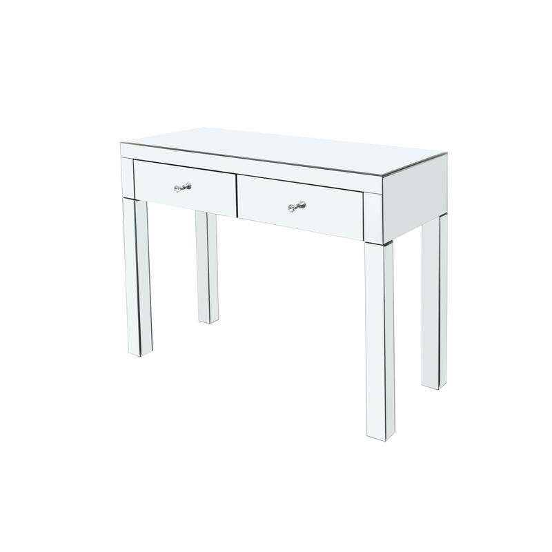 W 39.4"X D 15.7" X H 31.5" Double Draw Dressing Table, Escritorio For Entrance Corridor Living Room