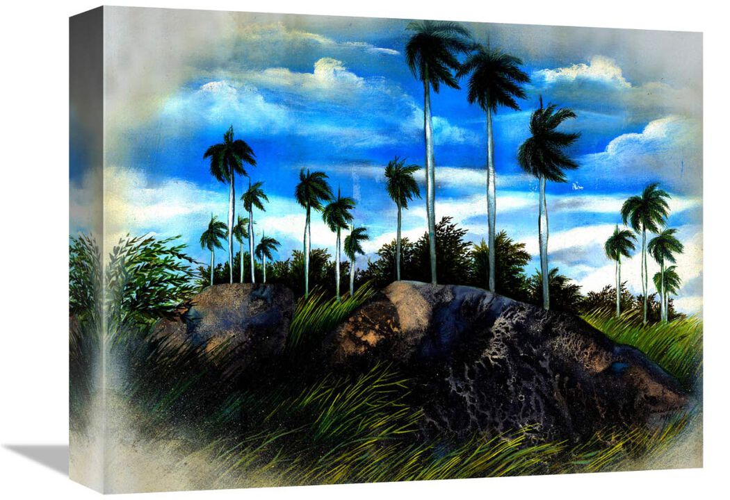 Windy Palms-Canvas Art-16x12