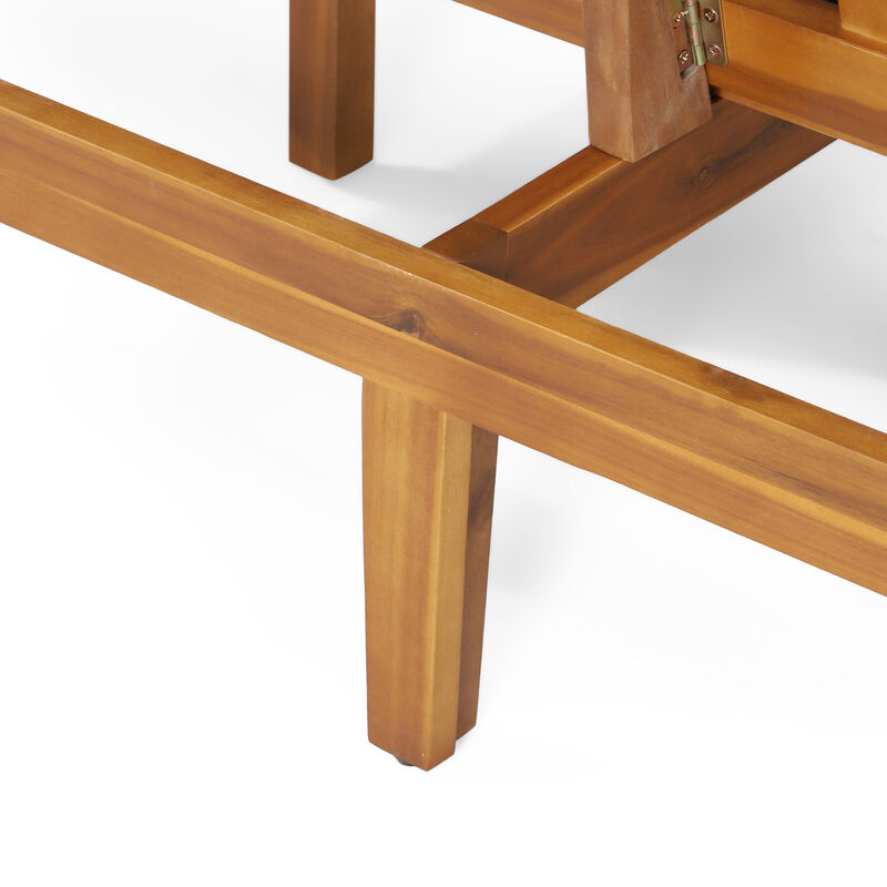 Merax Outdoor Acacia Wood Sofa Daybed Bed