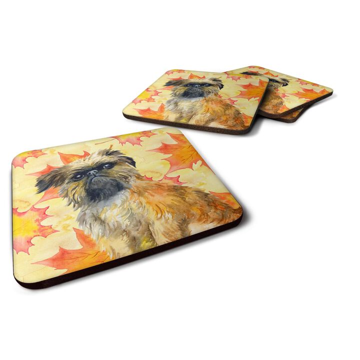 Caroline's Treasures Brussels Griffon Fall Decorative coasters, Multicolor