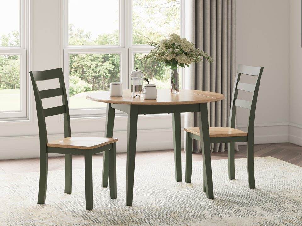 Gesthaven Green 3-Piece Dining Set
