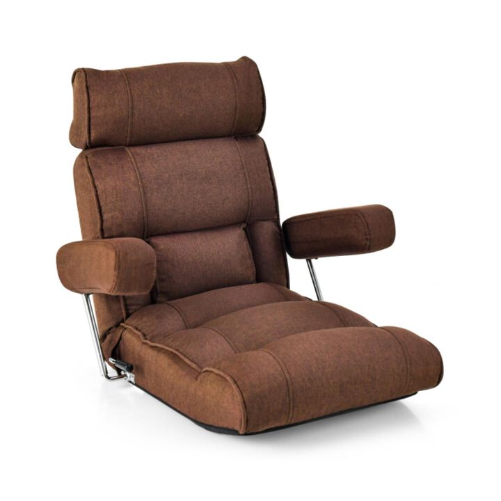 Hivvago Adjustable Folding Sofa Chair with 6 Position Stepless Back