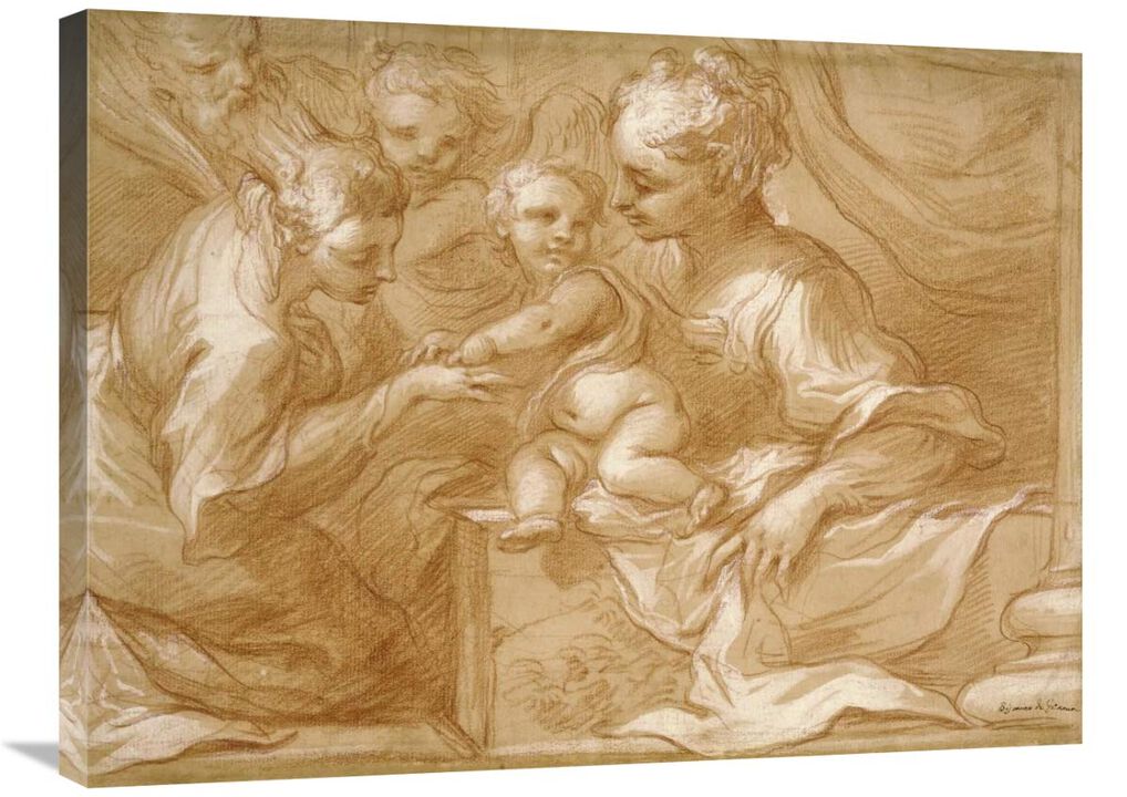 Mystic Marriage of Saint Catherine-Canvas Art-32x24