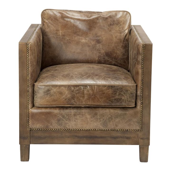 Moe's Home Collection Darlington Club Chair Light Brown