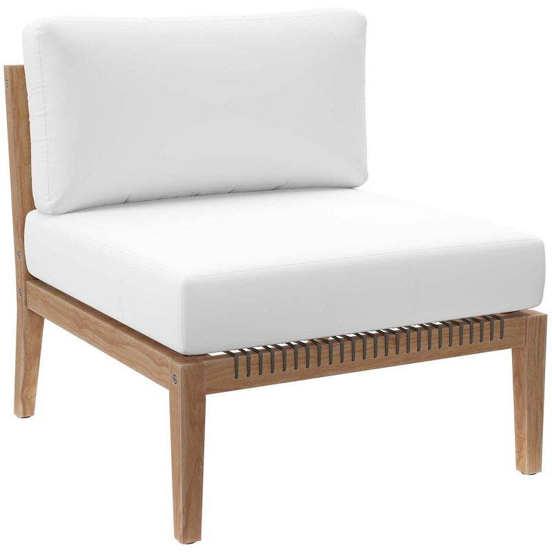 Modway - Clearwater Outdoor Patio Teak Wood Sofa