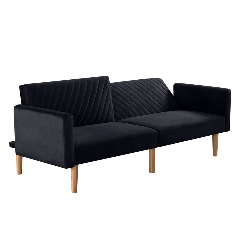77.2 in. Velvet Twin Size Sofa Bed