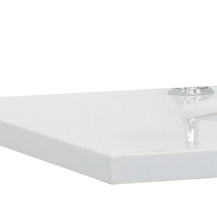 BELLATERRA HOME LLC 43 White Quartz countertop and single rectangle right sink