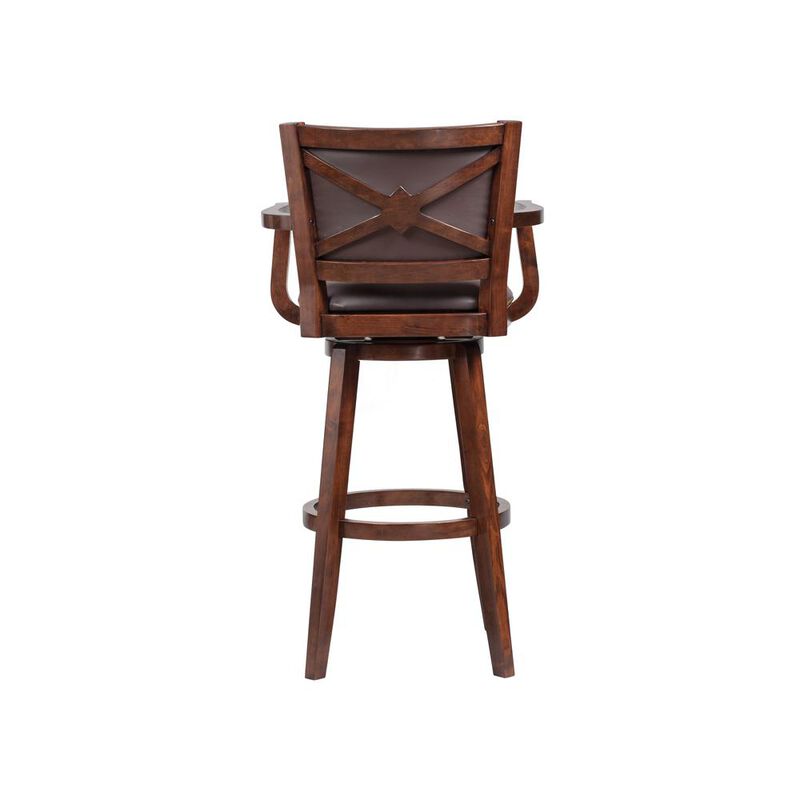 Boraam Broadmoor Swivel Extra Tall Barstool [Cappuccino], 34 - Cappuccino