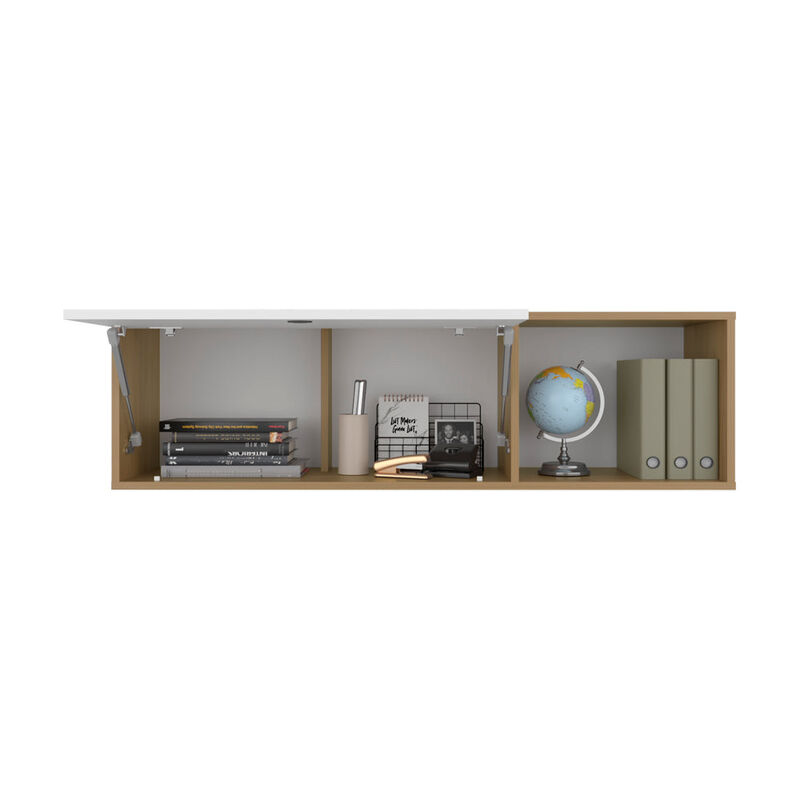 Tuckerman Wall Cabinet,  White/Macadamia