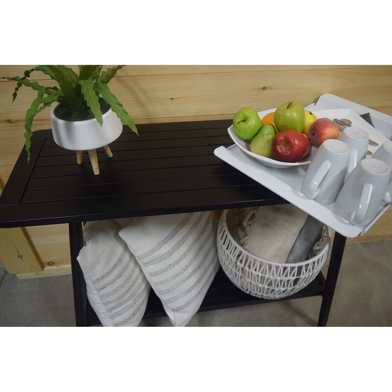 F. Corriveau International - Windsor Outdoor Console Table, Made of Acacia Wood