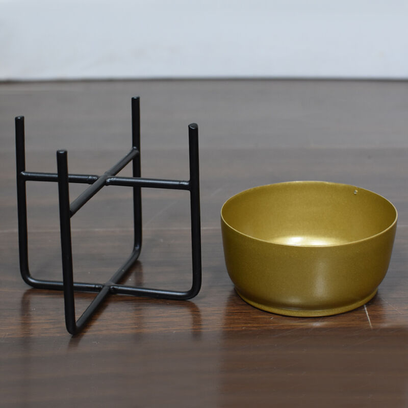 Handmade 100% Iron Round Modern Silver Coated Color 5.2 x 4.8 x 4.8 Inches Planters Pot 1003 BBH Homes