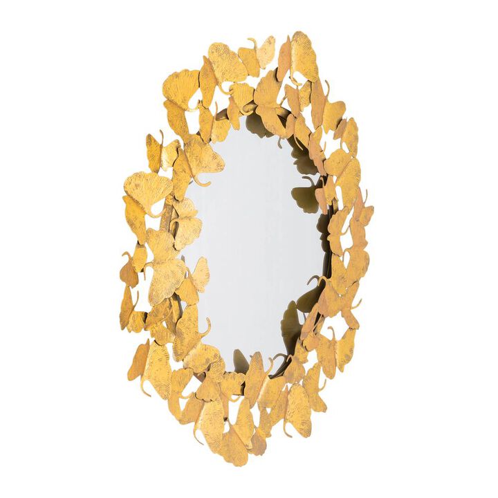 Belen Kox Handcrafted Gold Leaf Mirror - 27 Inch, Belen Kox
