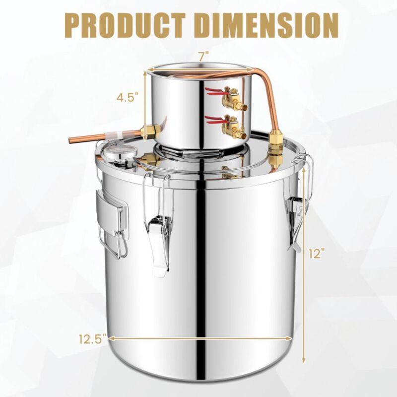 Hivvago 5 Gal 40 L Water Juicer Maker with 2 Stainless Steel Pots