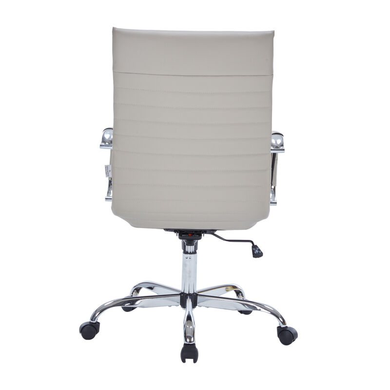 LeisureMod Harris Modern Adjustable Office Executive Swivel Chair High-Back Task Office Chair