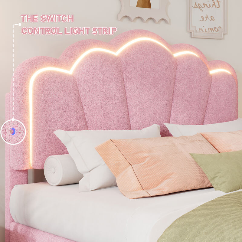 Merax Platform Bed with LED Light