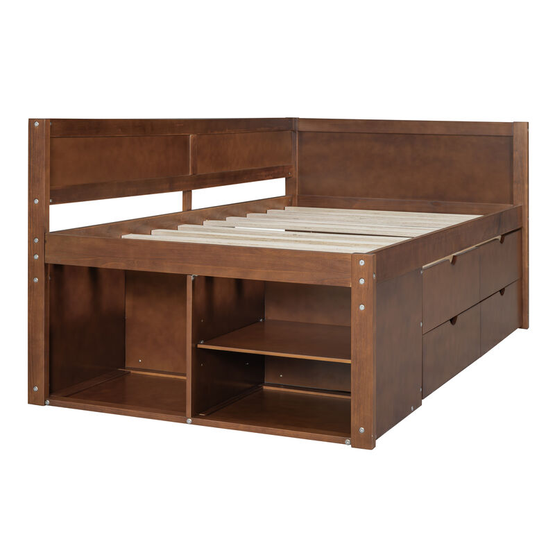 Merax Daybed with Drawers and Shelves