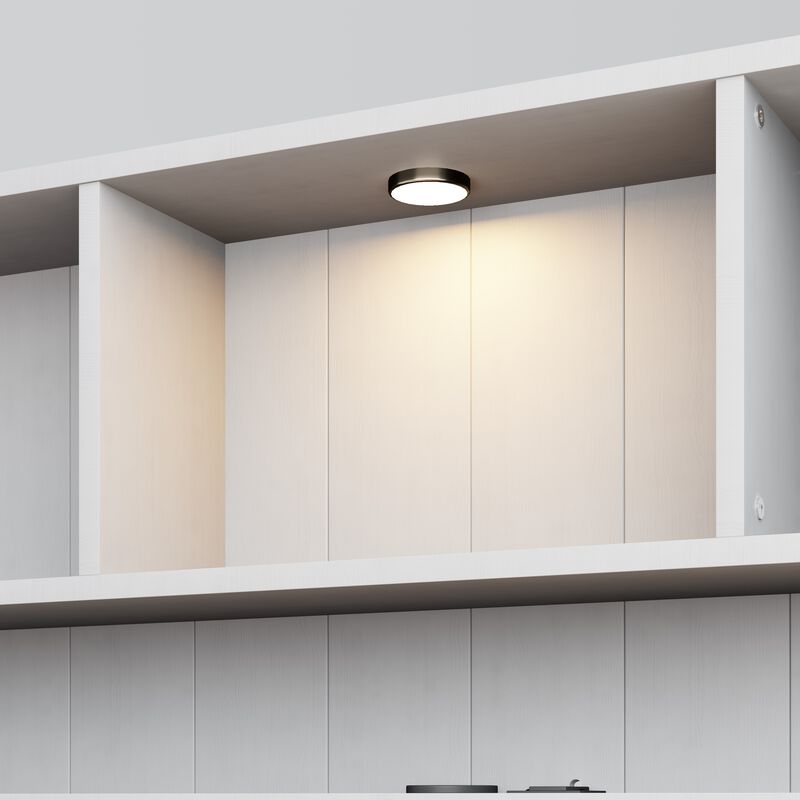 Merax Platform Bed with Built-in Downlight and 2 Drawers