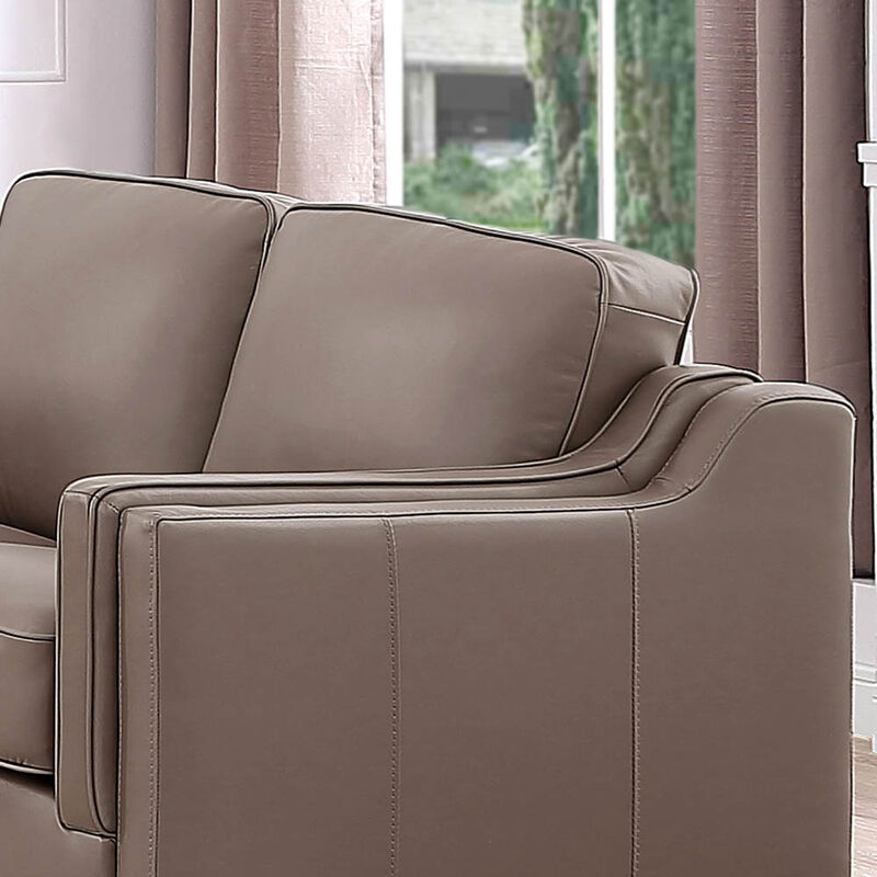 Bella Top Grain Leather Loveseat