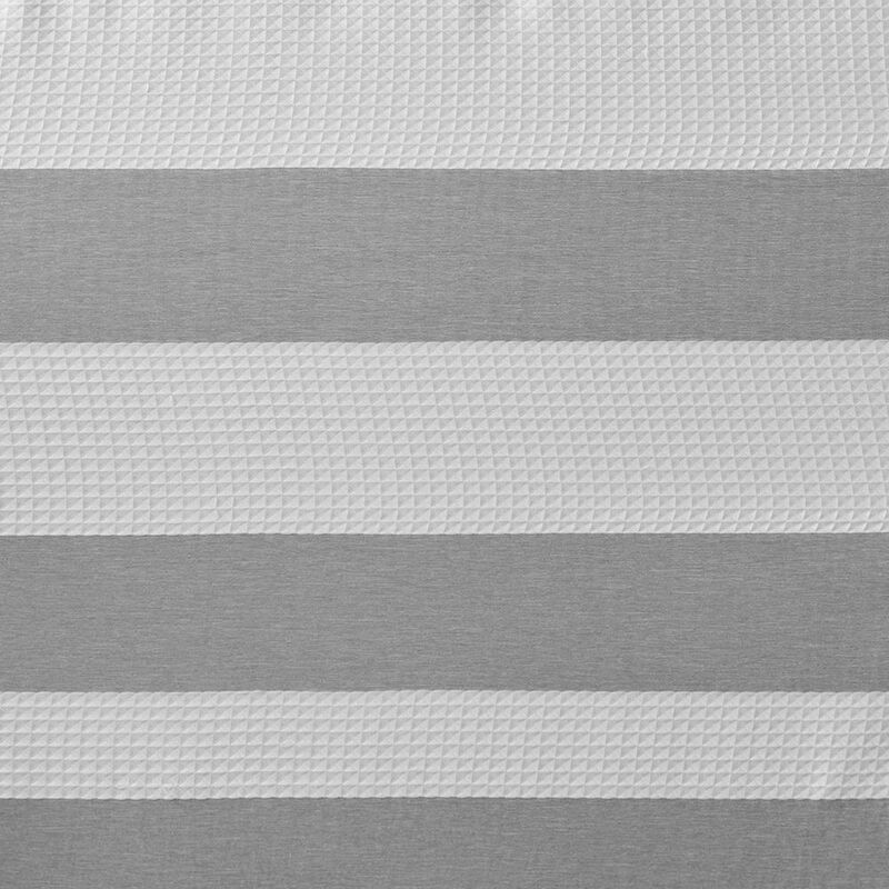 Belen Kox Grey Spa Waffle Shower Curtain, Belen Kox