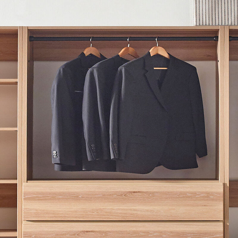 Prosper Oak Freestanding Walk in Wood Closet System