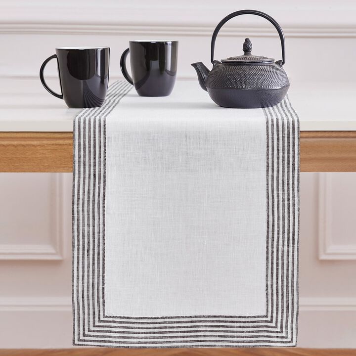 Solino Home 100% Pure Linen Table Runner | Lucca for Spring & Easter