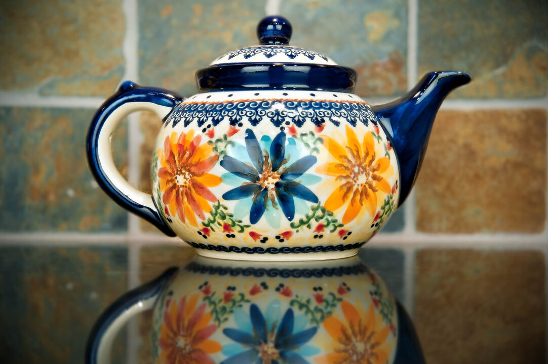 Blue Rose Polish Pottery Tara Teapot