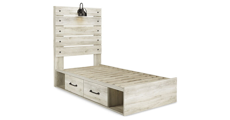 Cambeck Twin Panel Bed with 2 Storage Drawers
