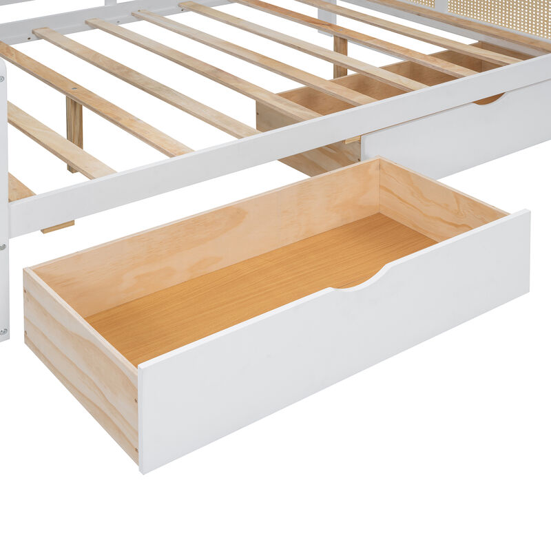 Merax Daybed Bed with 2 Drawers and Cabinet