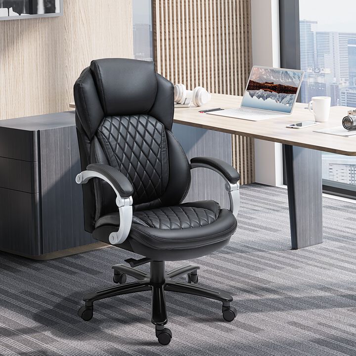 Black Executive Comfort: Big and Tall High-Back Office Chair
