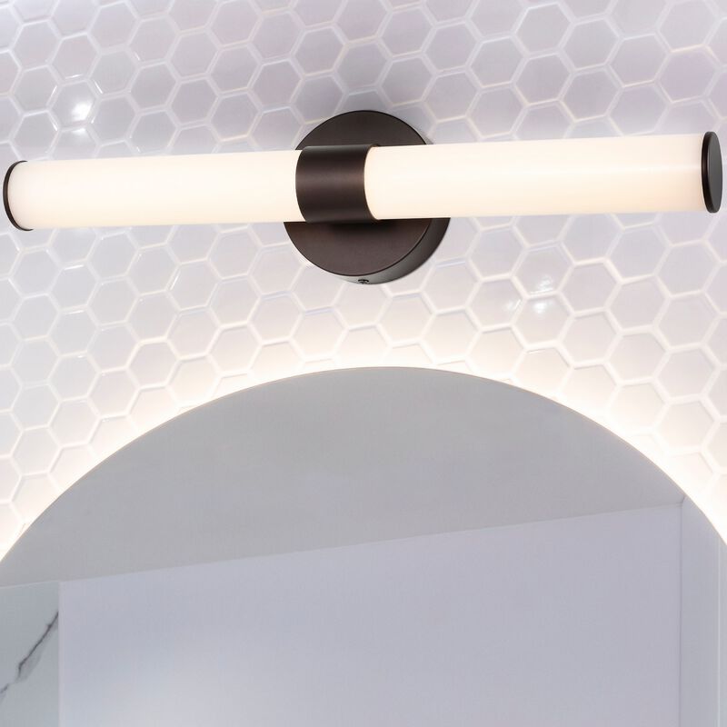 Brooks Industrial Mid Century Iron Integrated LED Vanity Light