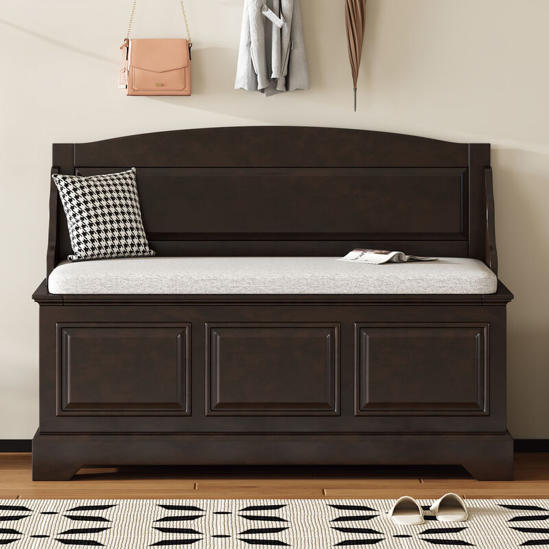 Merax Shoe Storage Bench with Removable Cushion