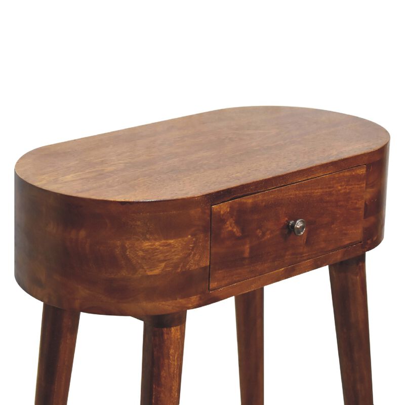 Mini Albion Chestnut  1 Drawer Solid Wood  Console