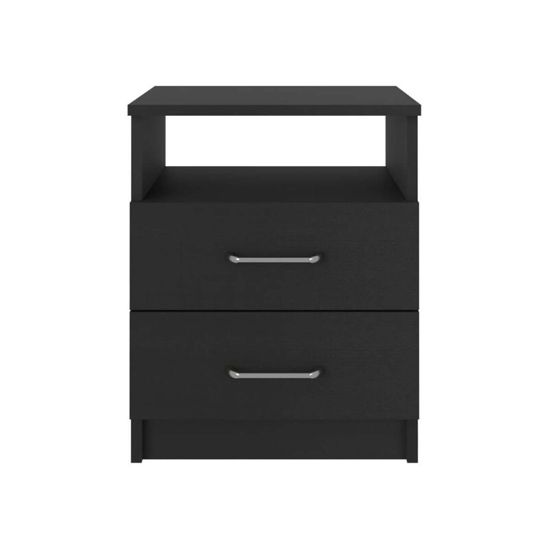 Streamdale Napoles Nightstand, Superior Top, Two Drawers, One Shelf