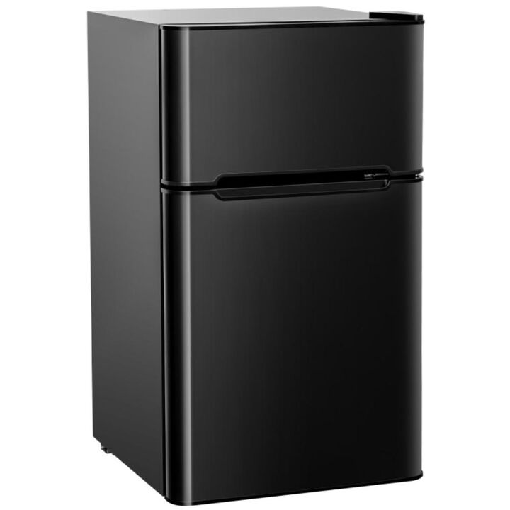 Costway 3.2 cu ft Compact Stainless Steel Refrigerator
