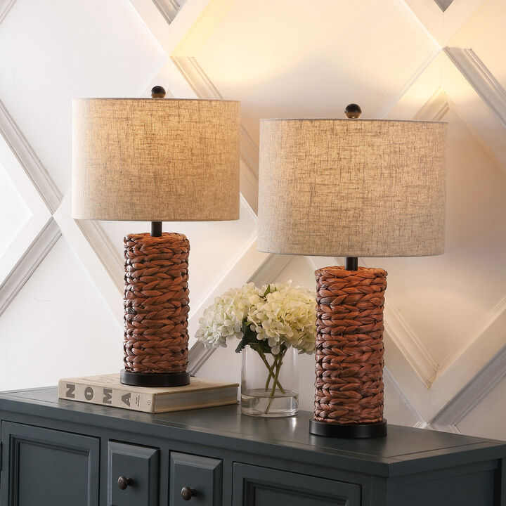 Elicia Coastal Water Hyacinth LED Table Lamp