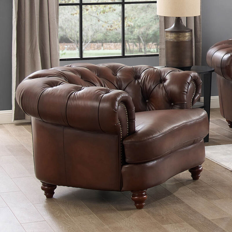Newport Top Grain Leather Chair