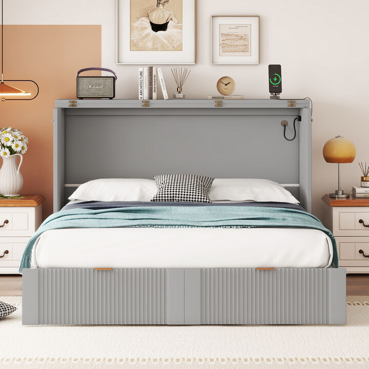 Merax Murphy Bed with Sockets and USB Ports
