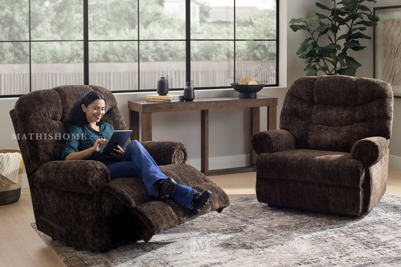 Movie Man Oversized Manual Recliner, Brown