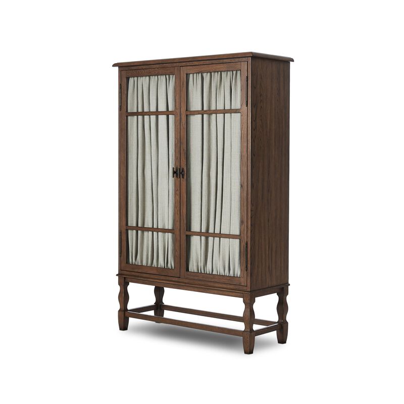 Finley Fawn Oak Cabinet