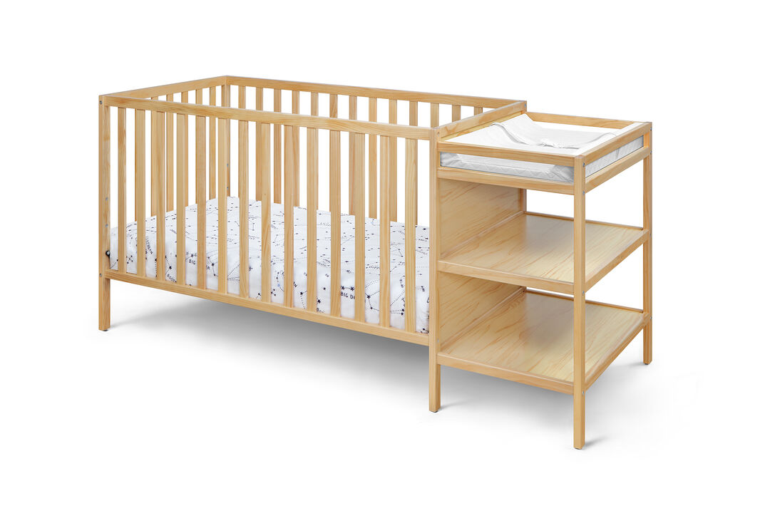 Suite Bebe Palmer 3-in-1 Crib and Changer Combo Natural