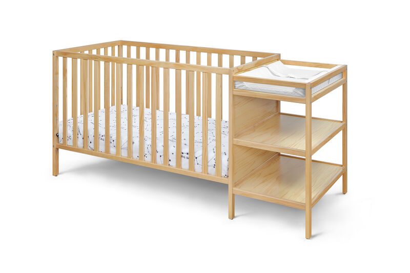 Suite Bebe Palmer 3-in-1 Crib and Changer Combo Natural