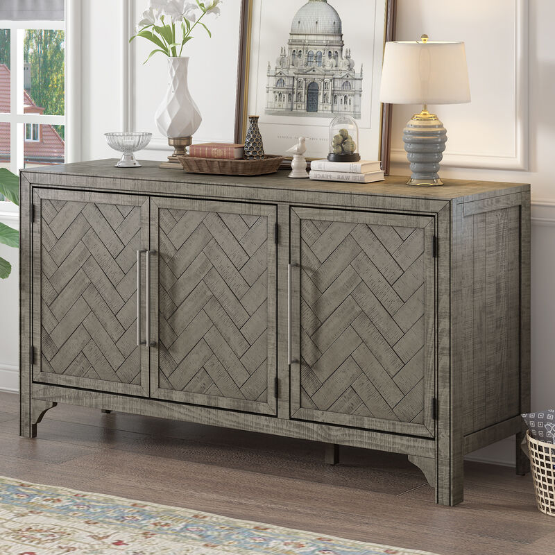 Merax Modern Storage Cabinet Sideboard with Adjustable Shelves