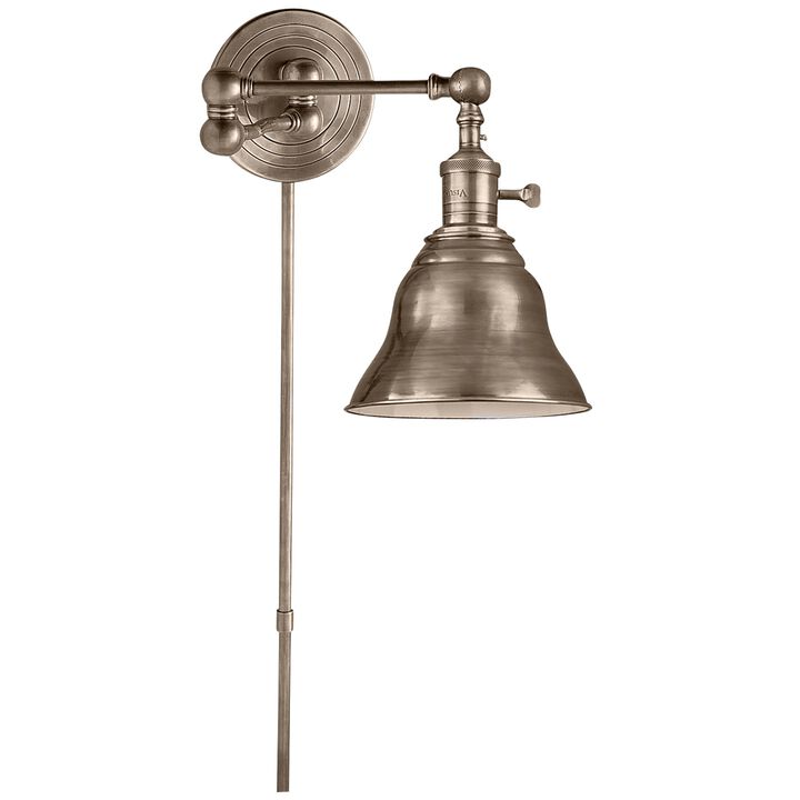 Boston Swing Arm in Antique Nickel