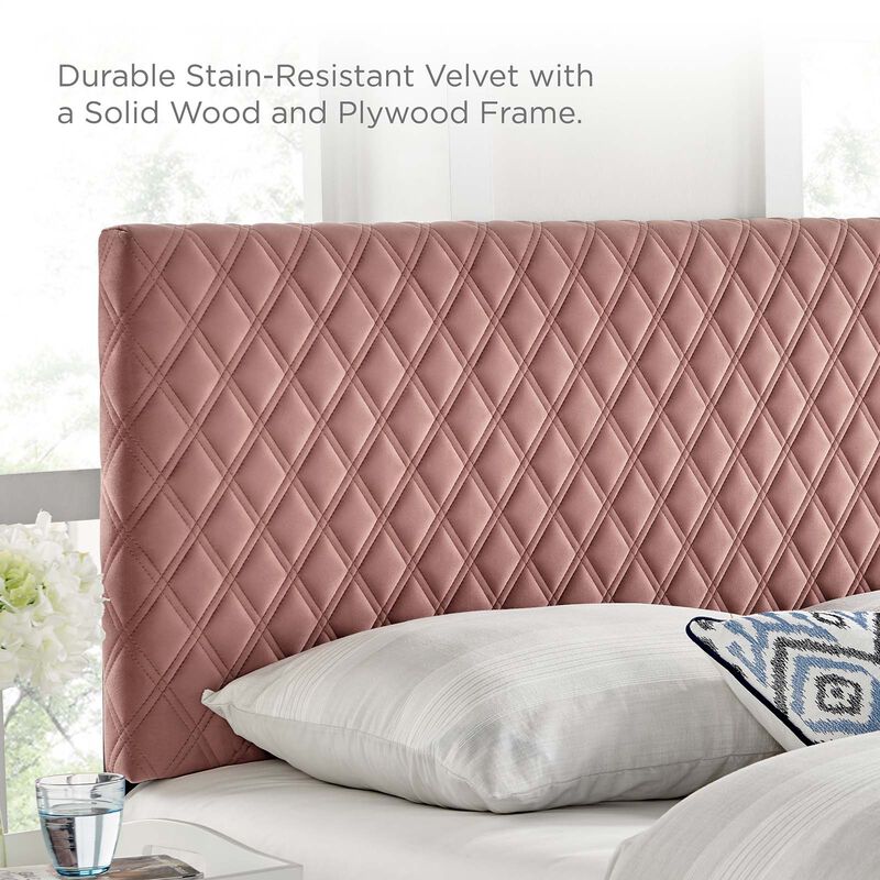 Modway - Garcelle Performance Velvet King Platform Bed
