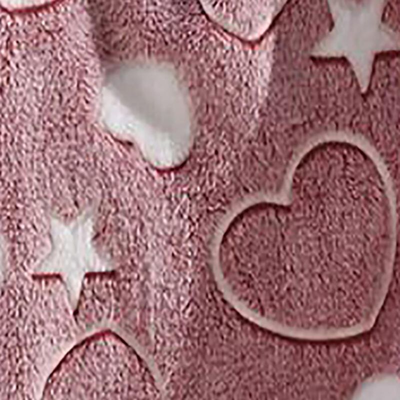 My Heart Star Micro Plush All Season Throw 50" X 60" Multicolor by Plazatex