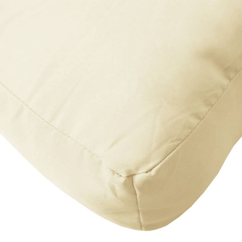 Moni Outdoor Cushion for Bench, Deep Tufted, White Fabric, 47 Inch - Benzara