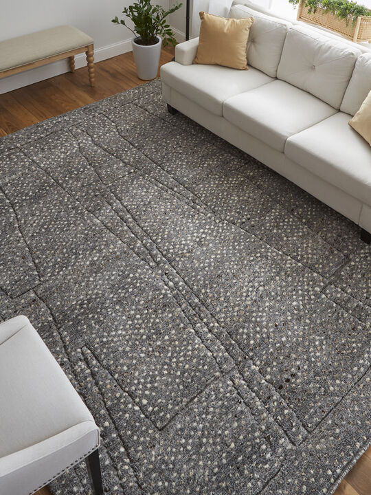 Dering T6042 Charcoal 10' x 14' Rug By Thom Filcia