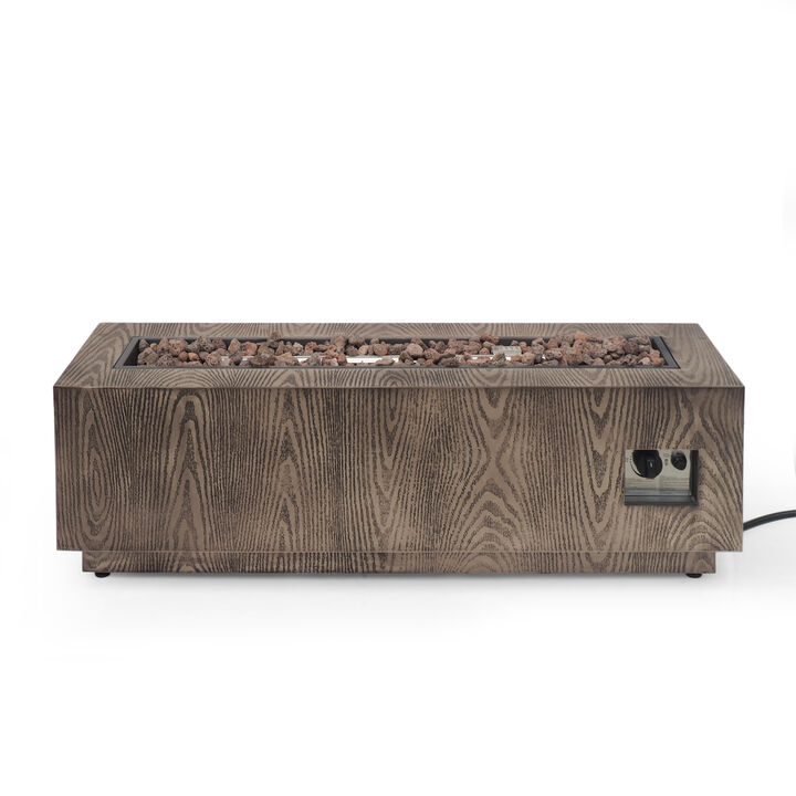 Streamdale Cozy Outdoor Propane Fire Pit, 50,000 BTU, 48" W x 15" D x 15" H