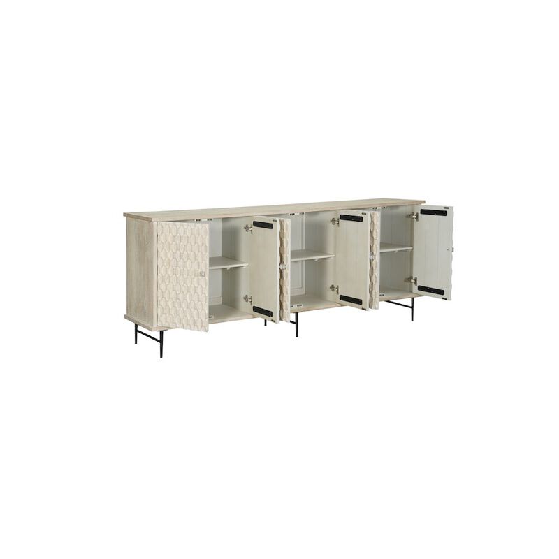 Taran Designs Renith 6-door Solid Wood Sideboard