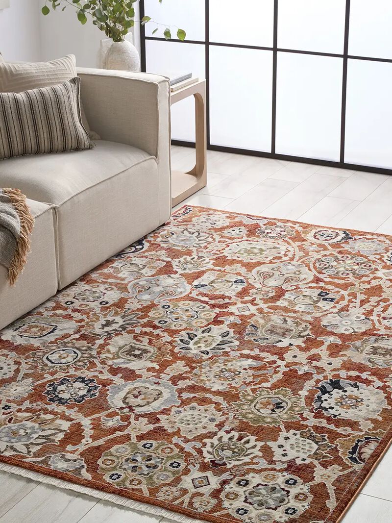 Zefira Althea Orange 10' x 14' Rug